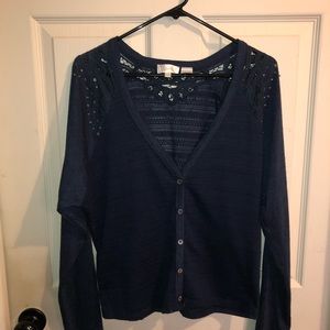 - Miss Me cardigan sweater navy blue S